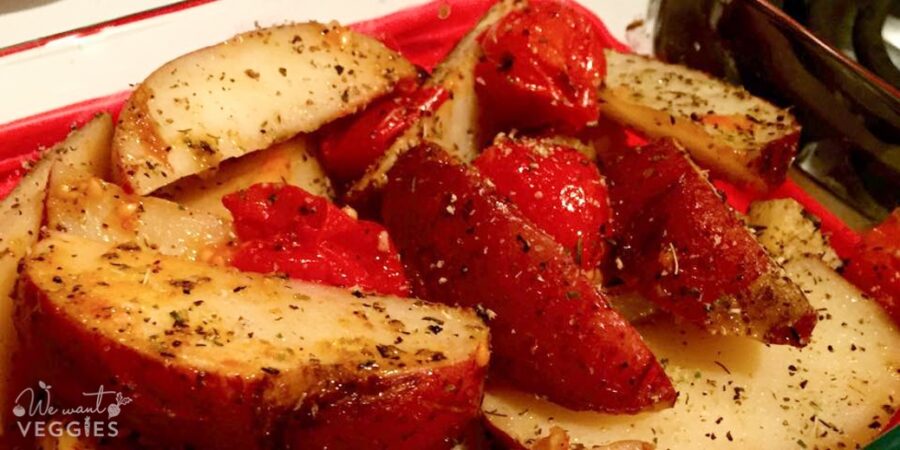 Roasted Red Potatoes and Tomatoes