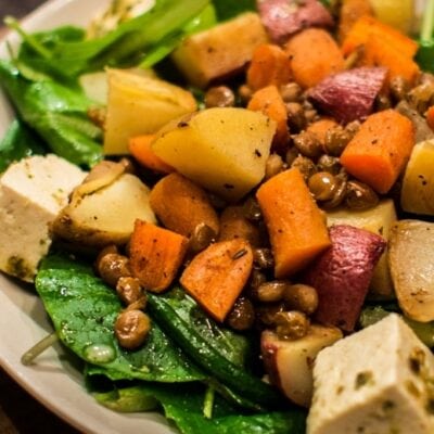 Roasted Root Vegetable Salad With Lentils