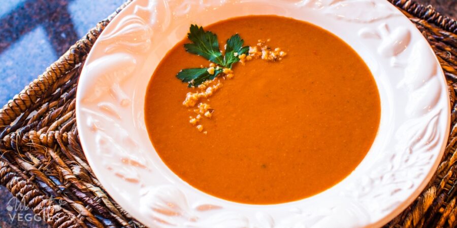 Curried Roasted Red Pepper Soup