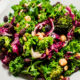 Roasted Broccoli, Chickpea & Kale Salad