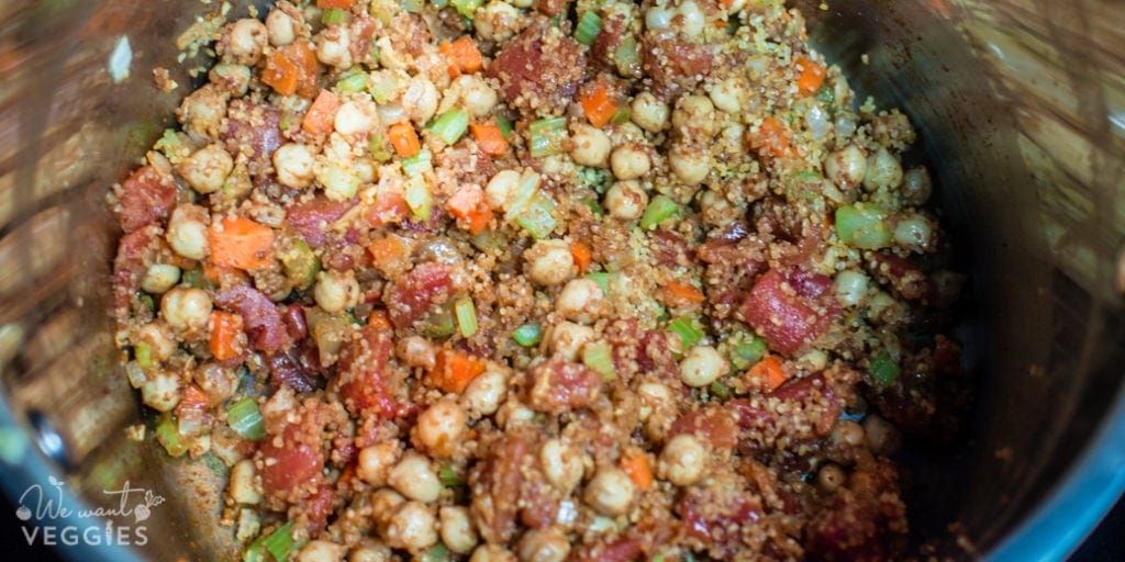 Mix in the bulgur.