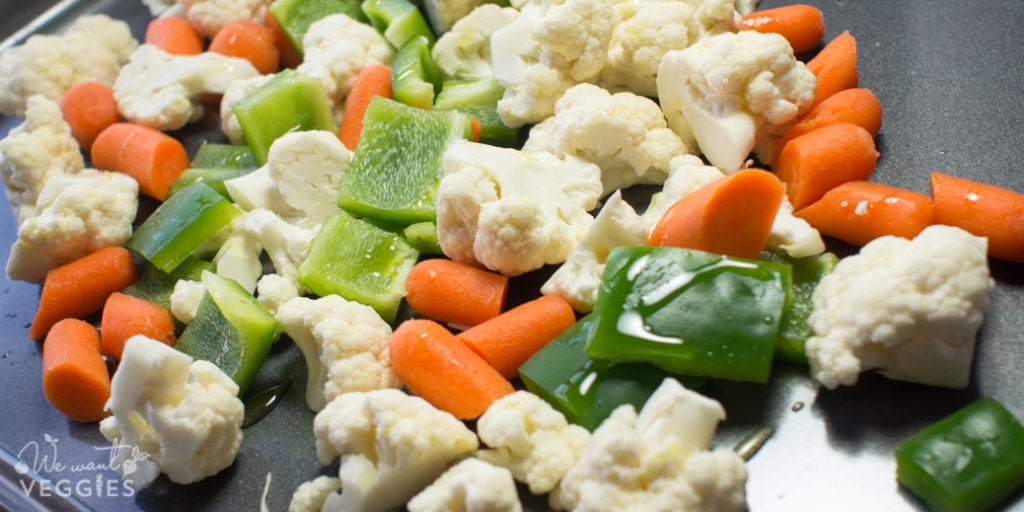 Sheet Pan Manchurian Vegetables - Step 1