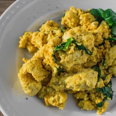 Spinach Tofu Scramble