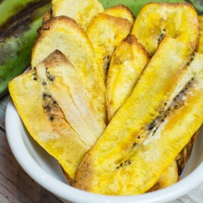 Crunchy plantain chips