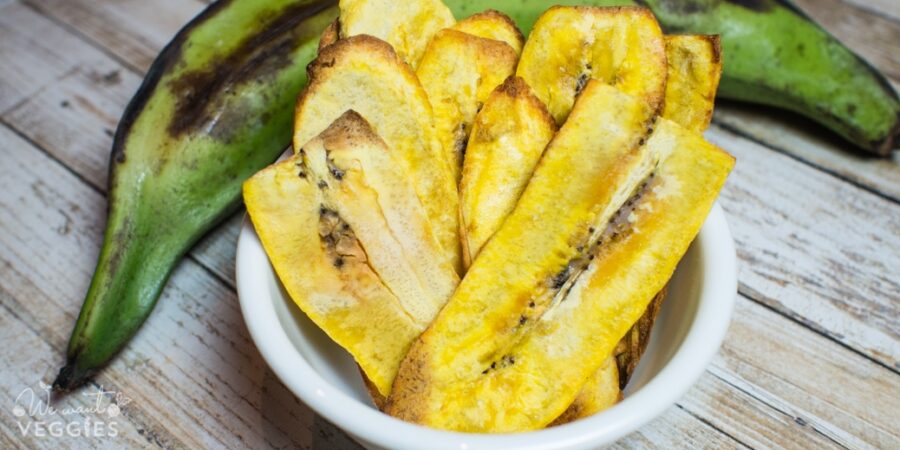 Crunchy plantain chips