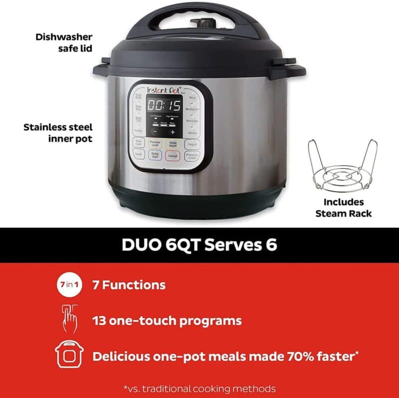 Duo 6 quart serves 6