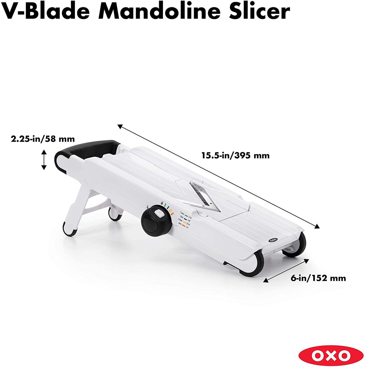 Mandoline Slicer by OXO: Even Slices Every Time! - We Want Veggies