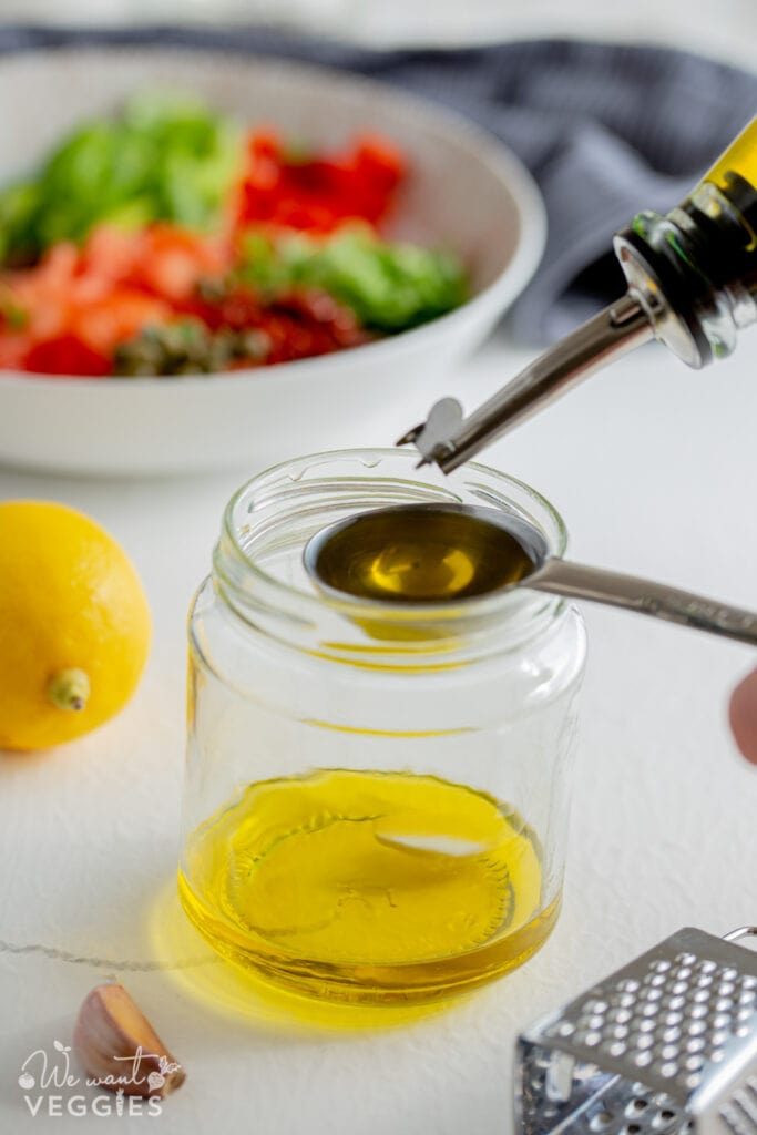 Pouring Olive Oil