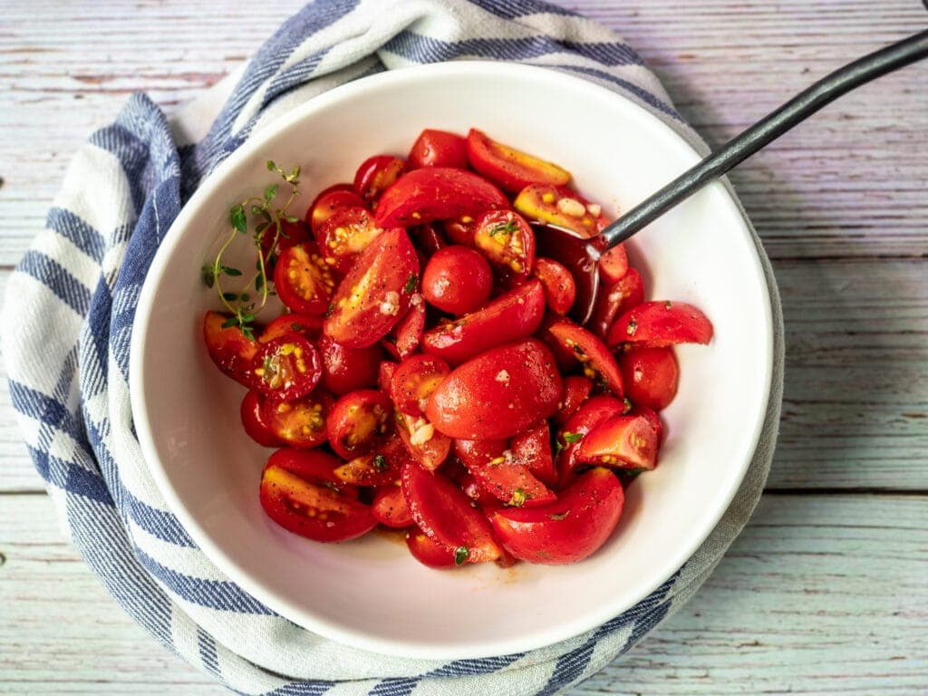 Thyme-Marinated Tomato Salad