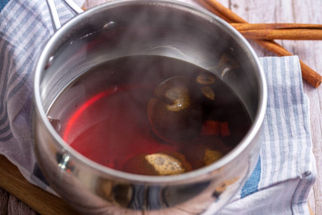 Tea brewing in pot