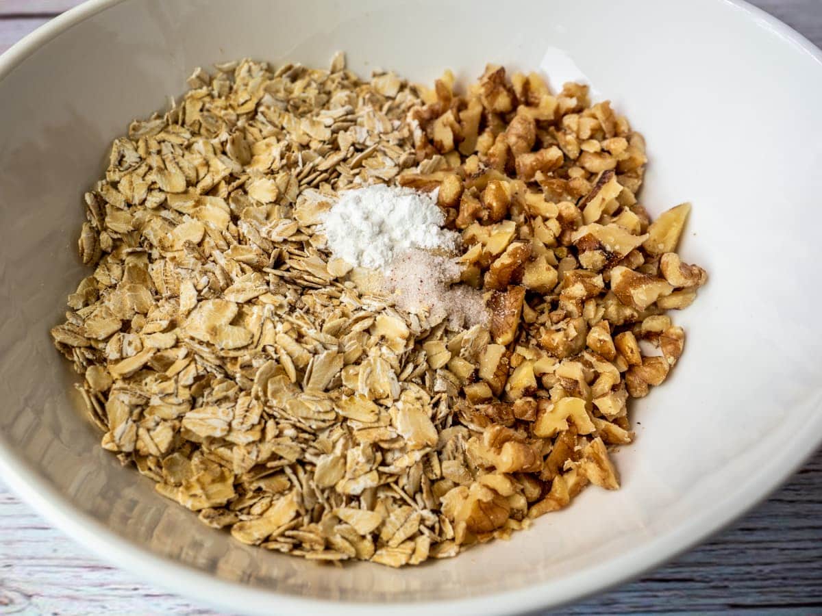 Dry ingredients in bowl