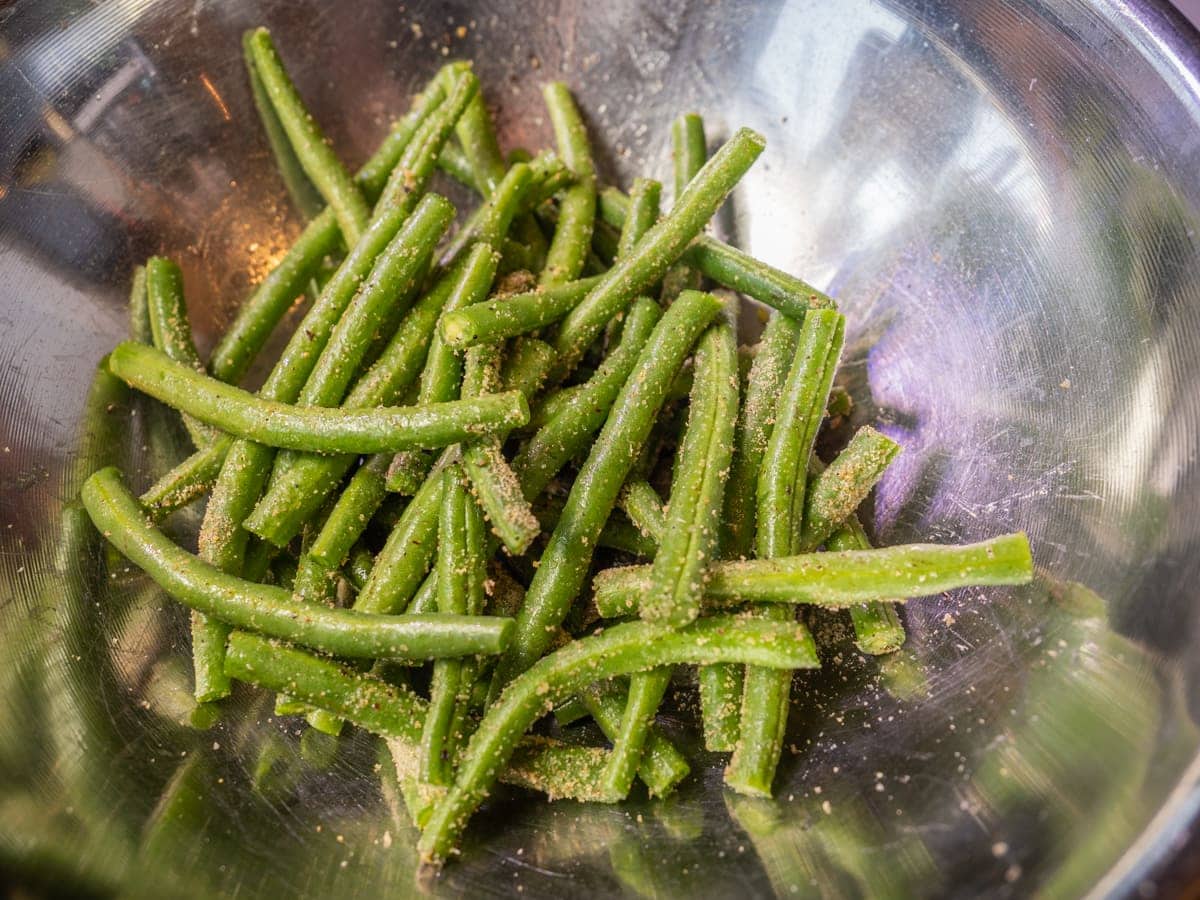Seasoned green beans
